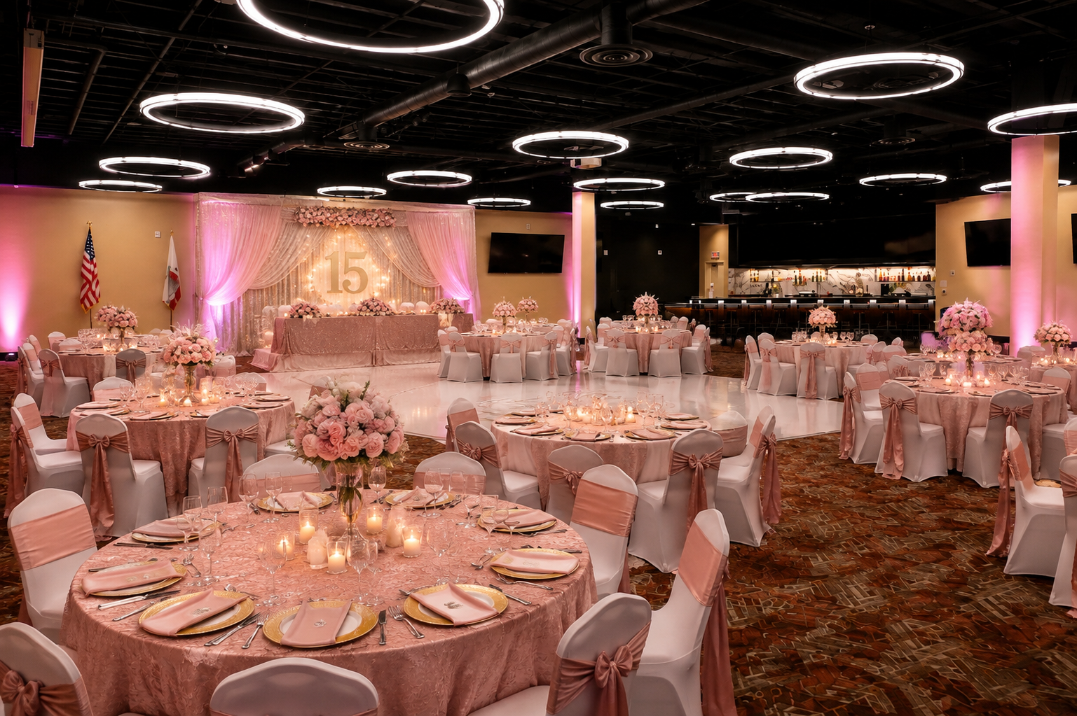 Quinceañera venue in Fresno at Club One Event Center
